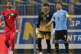 امیر عابدزاده دروازه بان تیم ملی ایران و کاستیون اسپانیا و بازیکن سابق پرسپولیس - لوییز سوارز بازیکن سابق بارسلونا و لیورپول و حال حاضر اینترمیامی و تیم ملی اروگوئه - احسان حاج صفی بازیکن سپاهان و سابق تراکتور - لیگ برتر ایران