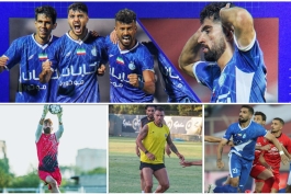 سعید سحرخیزان بازیکن استقلال تهران - محمدحسین اسلامی مهاجم استقلال - ریکاردو آلوز هافبک سابق تراکتور و حال حاضر سپاهان - علیرضا بیرانوند دروازه بان محروم تراکتور - عارف آقاسی دفاع سابق تراکتور و حال حاضر استقلال - شجاع خلیل زاده و الکساندر سدلار مدافعان تراکتور - لیگ برتر ایران