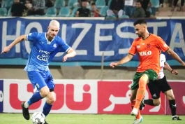 محمدرضا مهدی زاده مدافع مس رفسنجان - کاینا نونس مهاجم استقلال خوزستان - لیگ برتر ایران