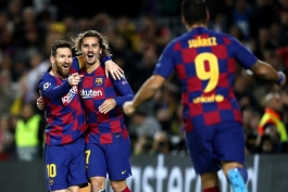 بارسلونا - لیگ قهرمانان اروپا - گلزنی مقابل دورتموند