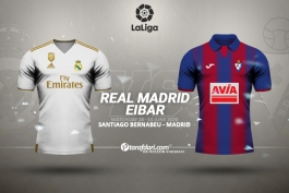 رئال مادرید / ایبار / لالیگا / اسپانیا / Real Madrid / Laliga / Eibar / Spain