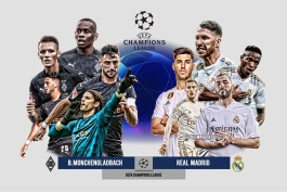 رئال مادرید / لیگ قهرمانان اروپا / مونشن گلادباخ / Borussia Monchengladbach / اسپانیا / Real Madrid / UCL / Spain