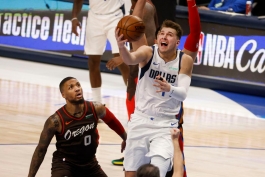 Luka Doncic - Damian Lillard - Dallas Mavericks - Portland Trail Blazers - NBA Games