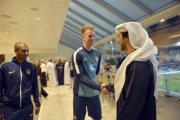 گزارش تصویری: دیدار شیخ منصور با بازیکنان سیتی