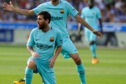 بارسلونا - آلاوز - Alaves - FC Barcelona - لالیگا-Sergio Busquets - Lionel Messi