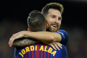 FC Barcelona - لالیگا - Espanyol - اسپانیول - بارسلونا - Lionel Messi - Jordi Alba