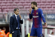 FC Barcelona - La Liga - بارسلونا - Ernesto Valverde - Gerard Pique