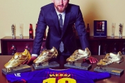 Lionel Messi - Gloden Shoes - FC Barcelona - بارسلونا - کفش طلا