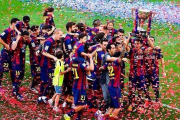 گزارش تصویری از قهرمانی بارسلونا