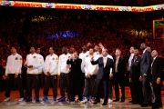 گزارش تصویری؛ جام قهرمانی فصل قبل NBA به گلدن‌استیت اهدا شد