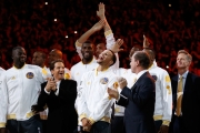 گزارش تصویری؛ جام قهرمانی فصل قبل NBA به گلدن‌استیت اهدا شد