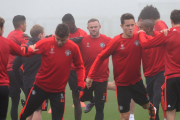 گزارش تصویری؛ تمرین بازیکنان منچستریونایتد در روز مه آلود کرینگتون