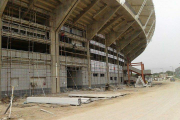 ورزشگاه فولاد آرنا:بتن ریزی اسکلت ورزشگاه