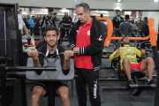 گزارش تصویری؛ تمرین کار با وزنه بازیکنان نفت - شنبه 22 آبان