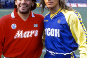 Diego Maradona and Claudio Caniggia (Hellas Verona), 1989