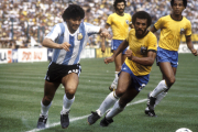 Diego Maradona & Junior at World Cup 1982