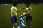 Diego Maradona & Kevin Keegan at World Cup 1982