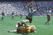 Maradona was the star as Argentina beat West Germany 3-2 in the 1986 World Cup final