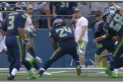 توپ رو که بدی دست Marshawn Lynch یعنی دفاع تیم مقابل آسفالت شد دیگه !!! یکی این گودزیلا رو مهار کنه...