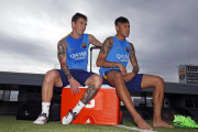 گزارش تصویری: بازگشت مسی و نیمار به تمرینات بارسلونا