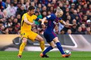 FC Barcelona - La Liga - بارسلونا - لالیگا - اتلتیکو مادرید - Andres Iniesta - Gabi