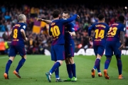 FC Barcelona - La Liga - بارسلونا - لالیگا - Lionel Messi -Jordi Alba - Andres Iniesta - Samuel Umtiti - Pilippe Coutinho