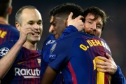 FC Barcelona - بارسلونا - Ousmane Dembele - لیگ قهرمانان اروپا - Andres Iniesta - Lionel Messi
