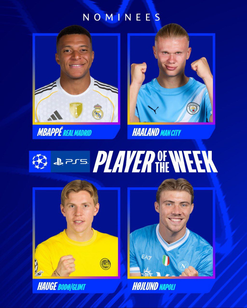 نامزدهای جایزه بهترین بازیکن هفته لیگ قهرمانان اروپا