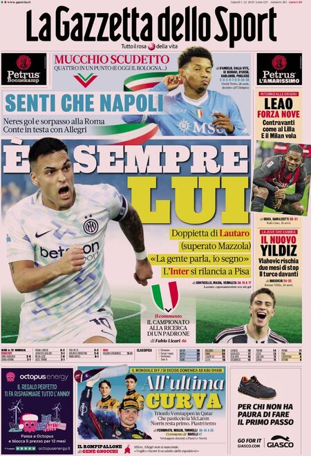 گاتزتا دلو اسپورت - یک دسامبر 2025