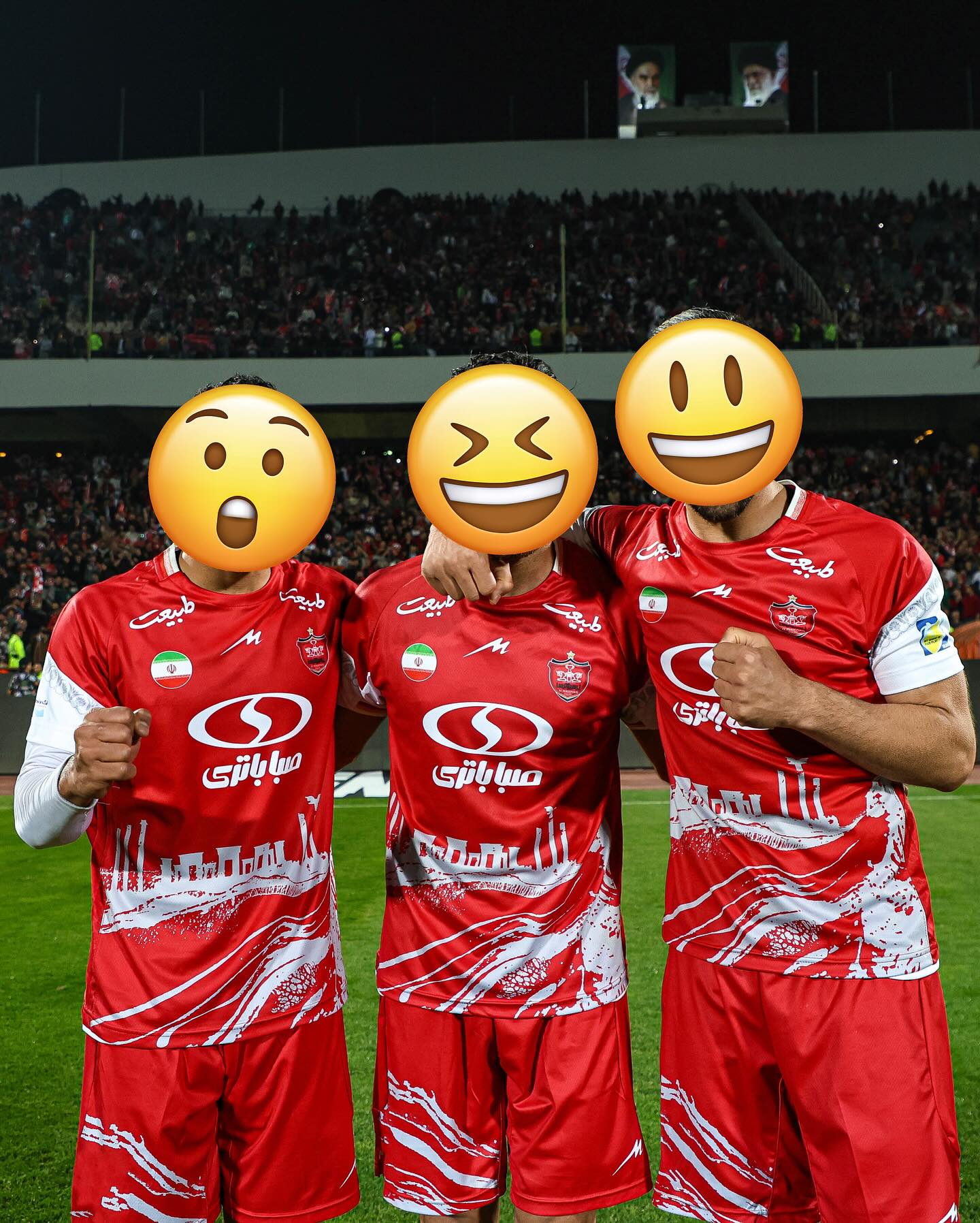 عکس از چالش پرسپولیس در روز جهانی ایموجی 