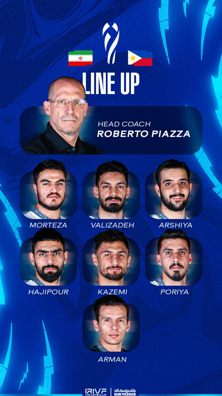 ترکیب ایران در بازی با فیلیپین