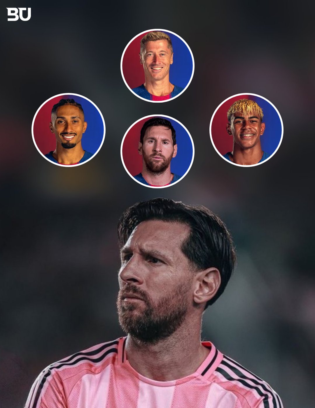 لیونل مسی در ترکیب بارسلونا