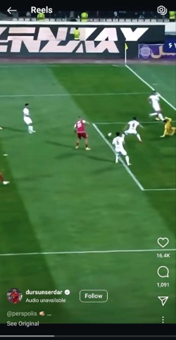گلزنی سردار دورسون بازیکن پرسپولیس تهران